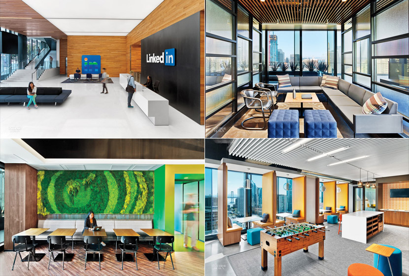 At LinkedIn San Francisco Office by Interior Architects, Graphics Lead the Way